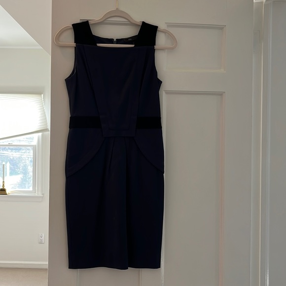 BCBGMaxAzria Dresses & Skirts - Navy and black BCBGMAXAZRIA fitted dress